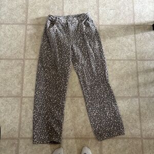 Wild Fable Animal Print Jeans in Gray and Tan